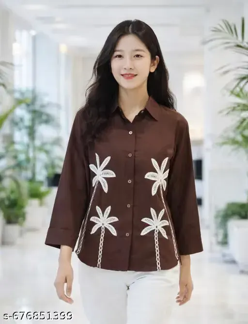Palm Breeze Shirt Cocoa