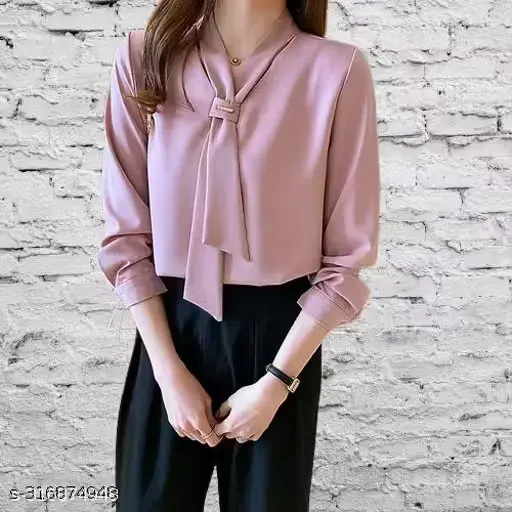 Rose Elegance Bow Shirt